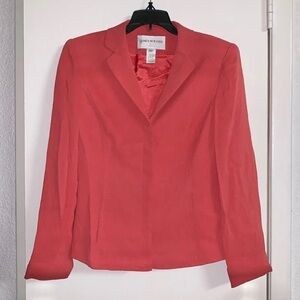 Jones New York Women’s Coral Pink Blazer Jacket - Size 2 Petite